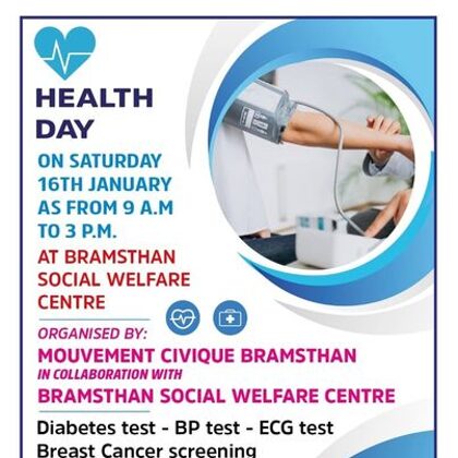 HEALTH DAY AT BRAMSTHAN SOCIAL WELFARE CENTRE HELD ON 16TH JANUARY 2021