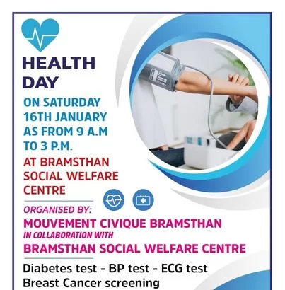 HEALTH DAY AT BRAMSTHAN SOCIAL WELFARE CENTRE HELD ON 16TH JANUARY 2021