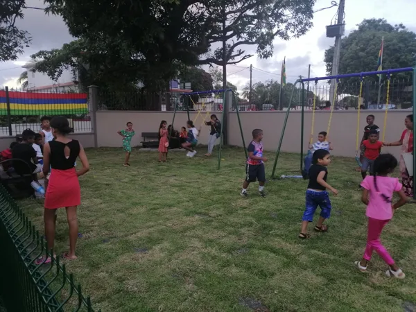 CHILDREN PLAYGROUND AT NEW BRAMSTHAN VILLAGE HALL